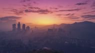 Los Santos' skyline at sunset (Image via Reddit/u/Adventurous-West-134)